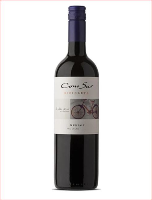 VINO TINTO CONO SUR BICICLETA MERLOT 750 ML