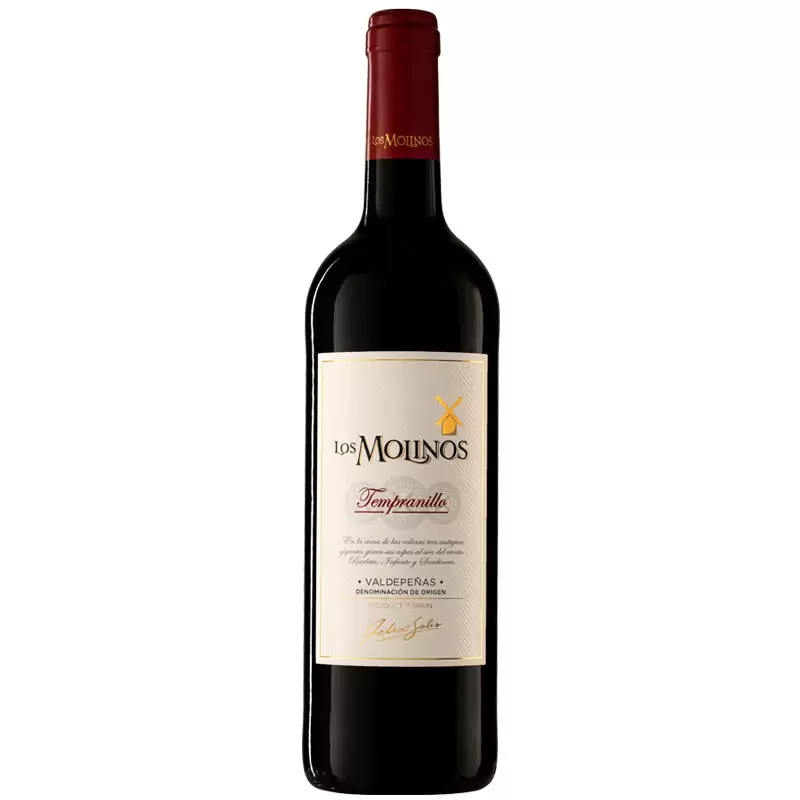 VINO TINTO LOS MOLINOS TEMPRANILLO 750 ML