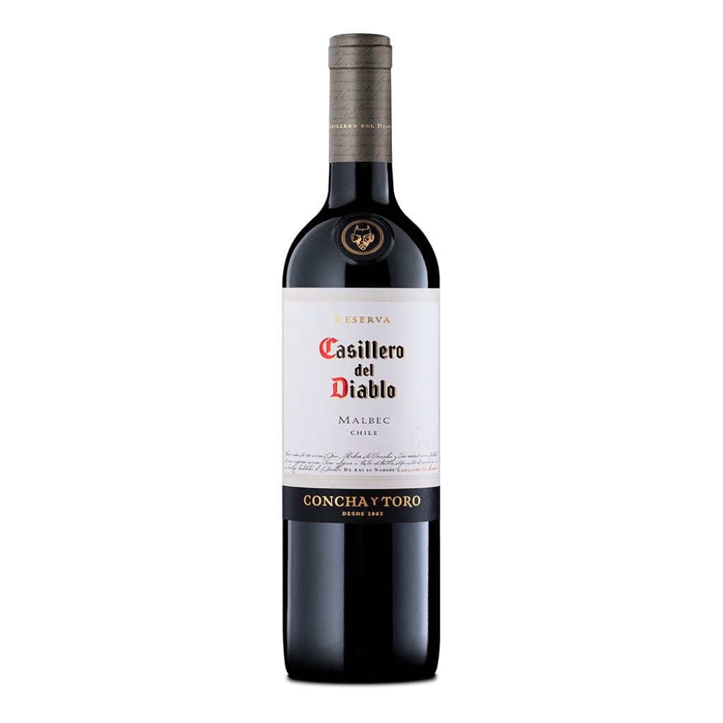 VINO TINTO CASILLERO DEL DIABLO MALBEC 750ML