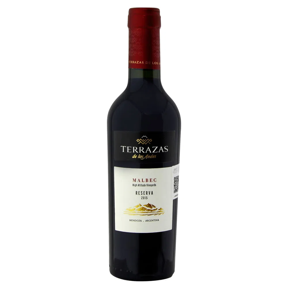 VINO TINTO TERRAZAS DE LOS ANDES MALBEC 375ML