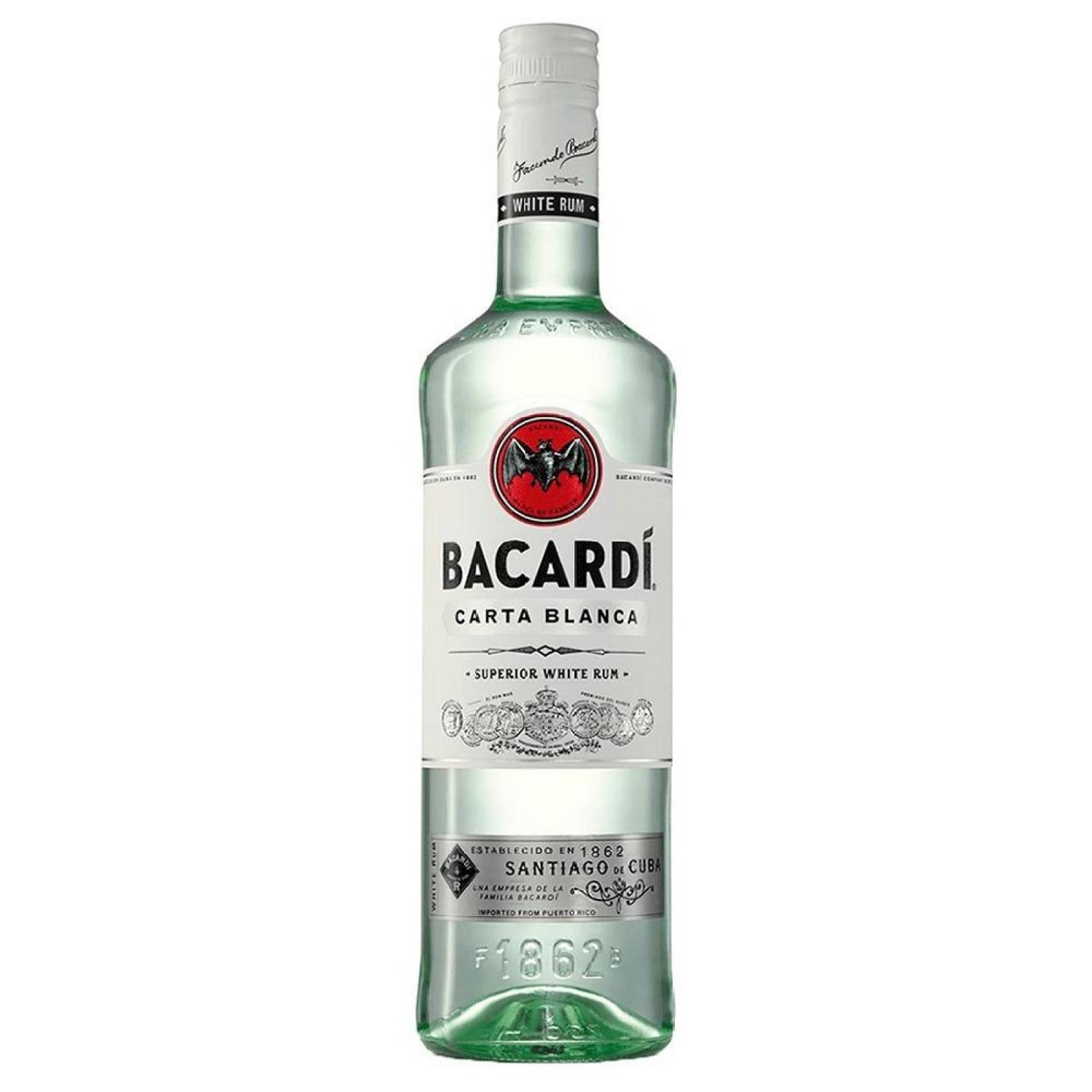 RON BACARDI BLANCO 980 ML