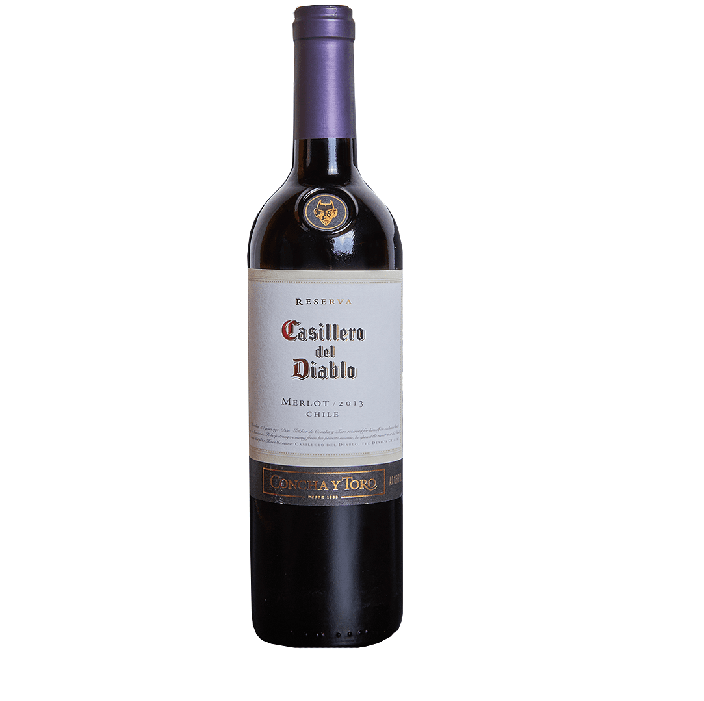 VINO TINTO CASILLERO DEL DIABLO MERLOT 750ML