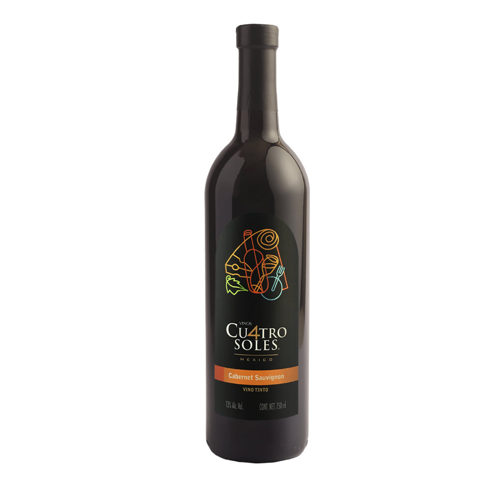 VINO TINTO CUATRO SOLES CABERNET SAUVIGNON 750ML