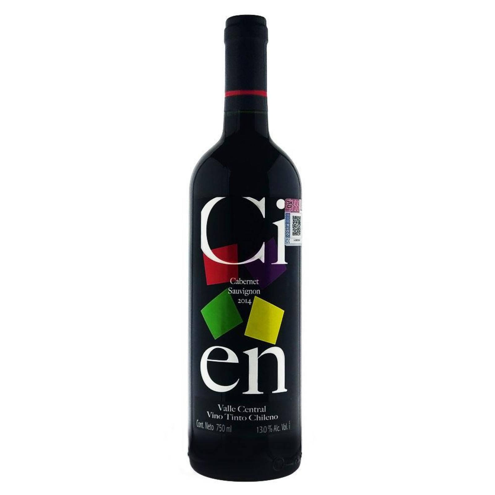 VINO TINTO CIEN TENPRANILLO CABERNET 750ML